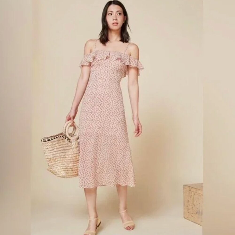 Reformation Hydrangea floral dress size small